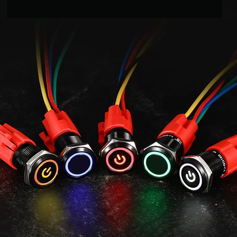 Colorable Metal Push Button Switch