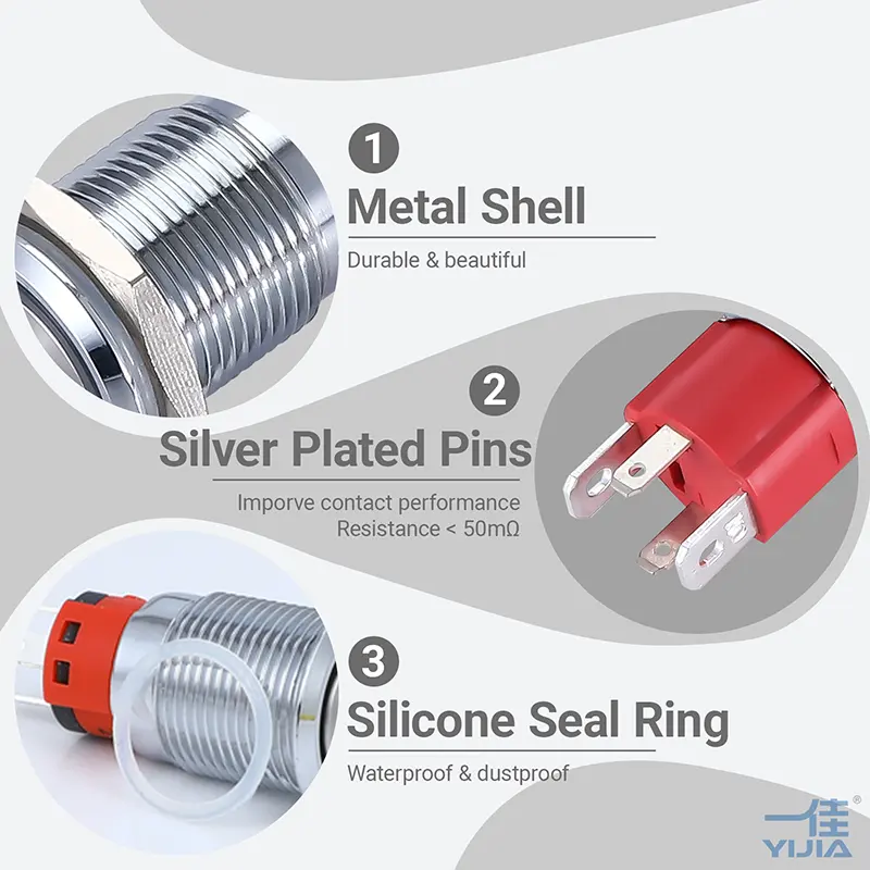 High Current Push Button Switch