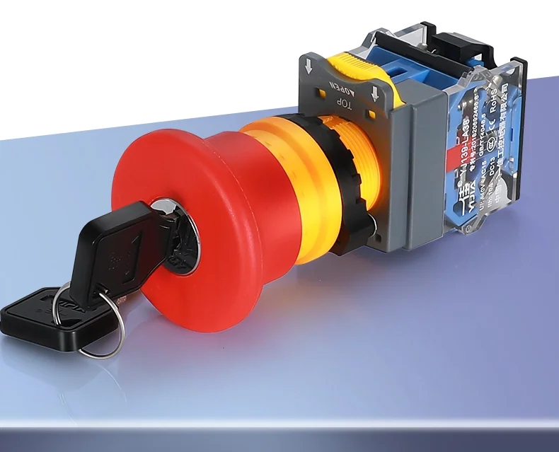 Keyed Emergency Stop Button