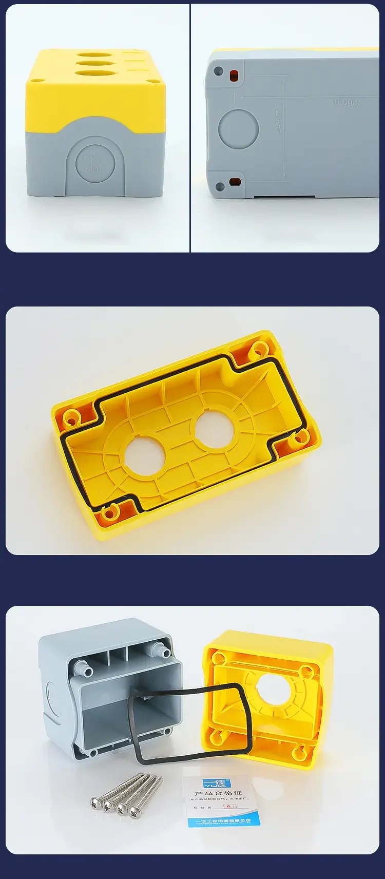Plastic Button Box