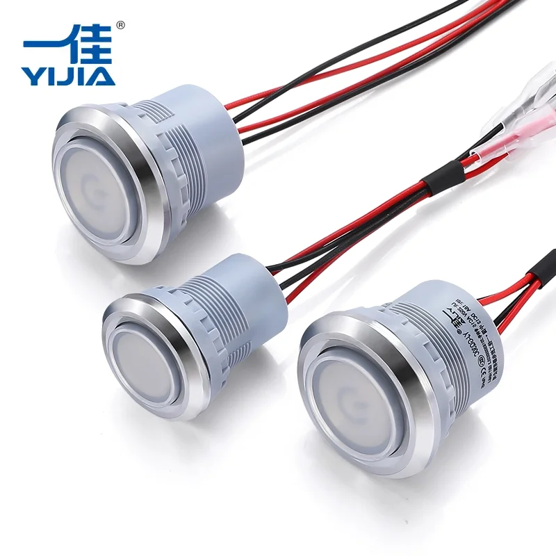 Waterproof push button switches